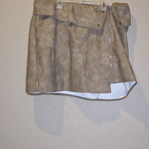 SHEIN Tan Mini Skirt